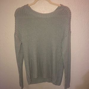 Grey key-hole back Sweater
